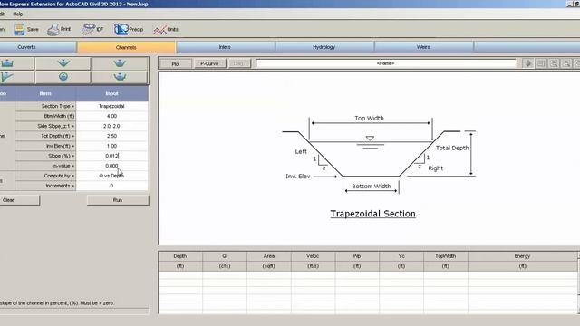 Calculate Open Channel Flow in AutoCAD Civil 3D смотреть онлайн
