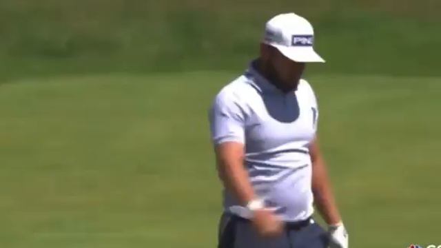 Tyrell Hatton breaking the club in The Open смотреть онлайн