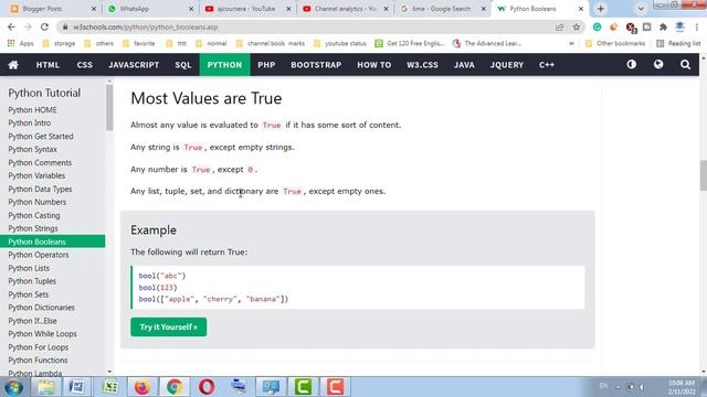 Tutorial #11 | Python Boolean | Python Complete Course смотреть онлайн