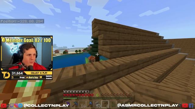 LIVE #ASMR Gaming Relaxing Minecraft Realm Of ASMR Island Additions! (Keyboard Sounds + Whispered) смотреть онлайн