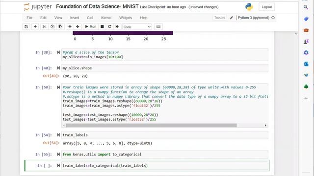 Foundation of Data Science. MNIST to_categorical смотреть онлайн
