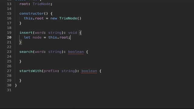 Implement Trie - Leet Code 208 - TypeScript смотреть онлайн