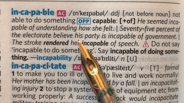 INCAPABLE VOCABULARY ADVANCED LEVEL ЧТЕНИЕ на Английском смотреть онлайн