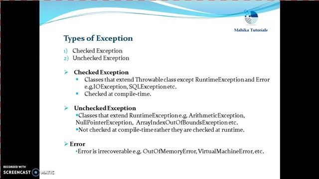 Core Java 65 -Exception Handling - Part 2 смотреть онлайн