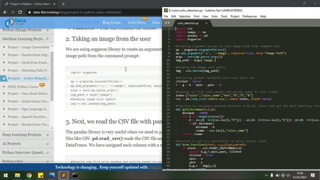 Color Detection Python Project - Machine Learning смотреть онлайн