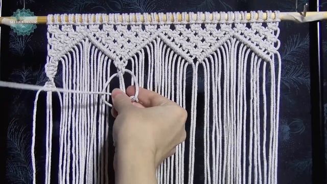 DIY: WALL HANGING MACRAME BOHO | TAPIZ DE MACRAME TUTORIAL смотреть онлайн