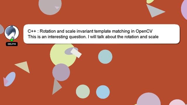 C++ : Rotation and scale invariant template matching in OpenCV смотреть онлайн