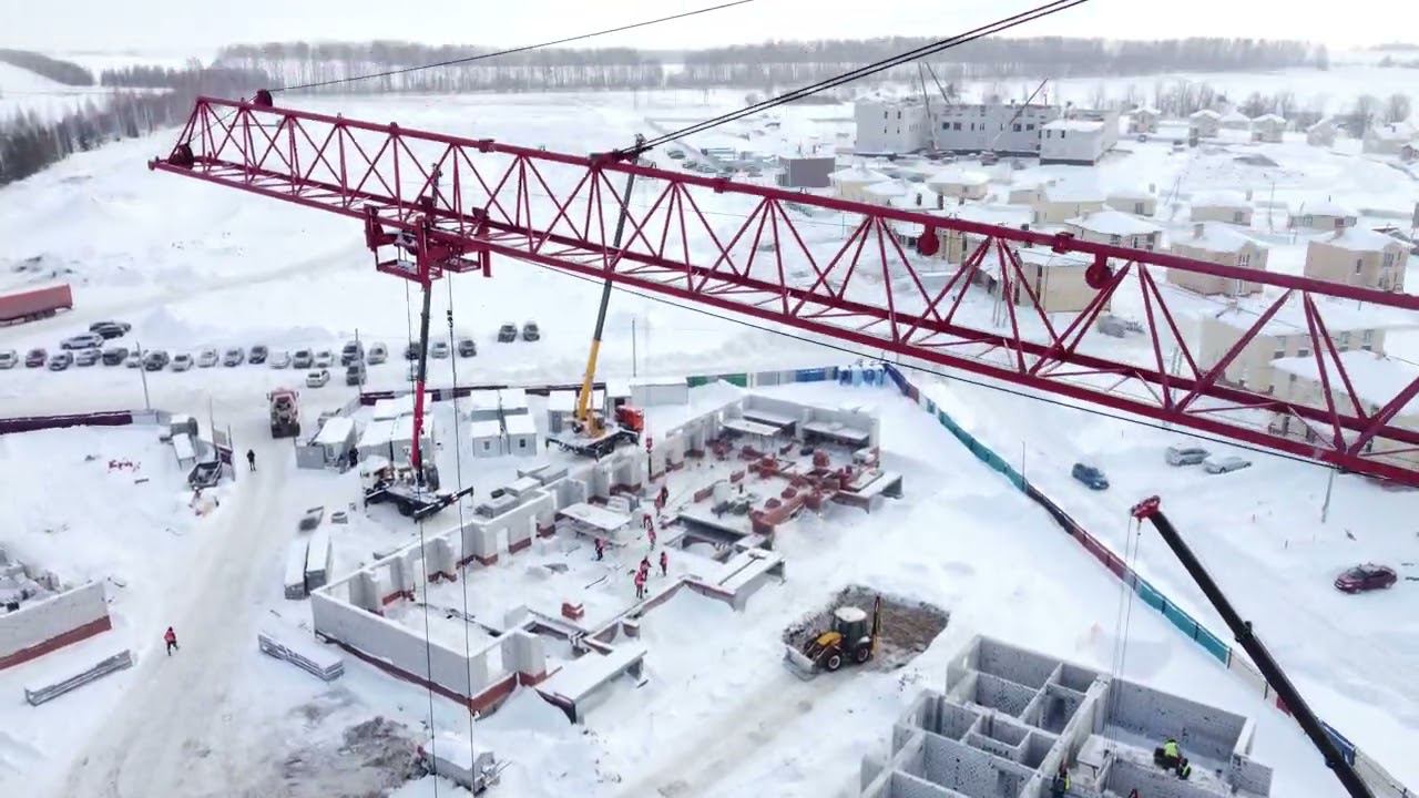 Ход строительства ЖК "Белая аллея" (январь 2022) смотреть онлайн