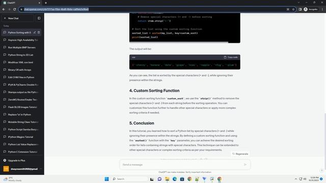 Python sorting by special characters смотреть онлайн