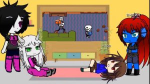 undertale gacha реакция «санс против папируса «| сюжет ?