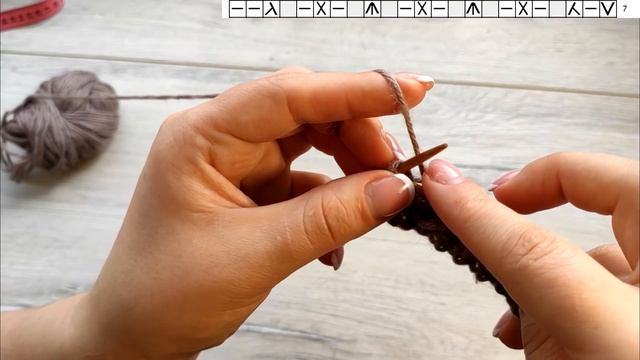 Шикарный плотный узор спицами ?? Free knitting pattern