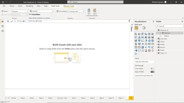 How to Create a New Measure Table in Power BI to Keep All Measures at one Single Place смотреть онлайн