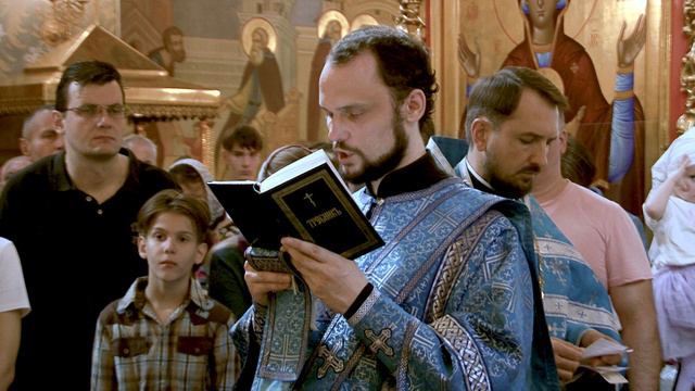 Молебен на начало учебного года в храмовом комплексе прп. Сергия Радонежского на Рязанке. смотреть онлайн