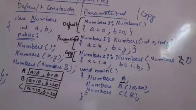 Constructors in C++ - default constructor, parametrised constructor смотреть онлайн