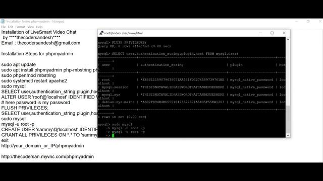 Installation Of LiveSmart Video Chat By Thecodersandesh@gmail.com