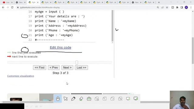 Python programming using python tutor | Visual execution of python using python tutor | Python tuto смотреть онлайн