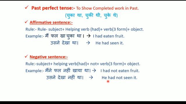 Past perfect Tense explain with examples in Hindi | Past Tense смотреть онлайн