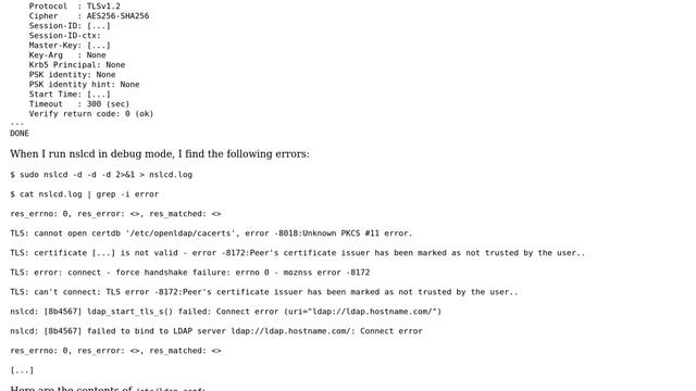 centos 6.6 ldap authentication no longer works after certificate update on ldap host смотреть онлайн