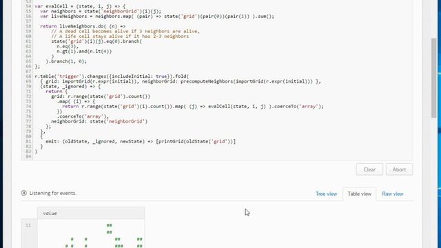 Game of Life in ReQL (RethinkDB) смотреть онлайн