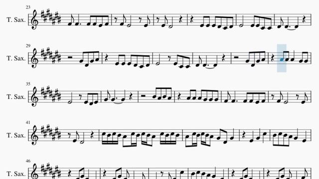 Tenor Sax Sheet Music: How to play Mary On A Cross by Ghost смотреть онлайн