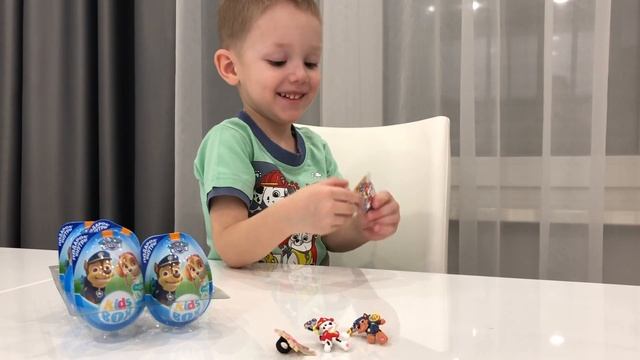 новые игрушки, самое интересное Шоколадные сюрприз щенячий патруль Paw Patrol распаковка kids box смотреть онлайн