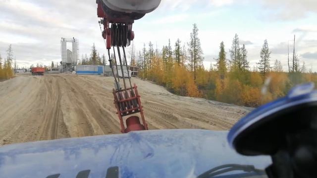 Трасса Салехард - Надым 2019 сентябрь мост через реку Ярудей смотреть онлайн
