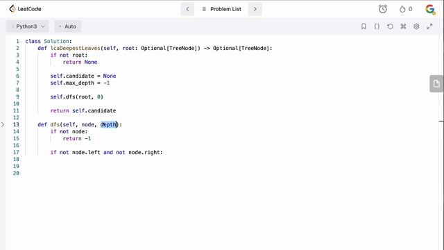 LOWEST COMMON ANCESTOR OF DEEPEST LEAVES | LEETCODE 1123 | PYTHON DFS SOLUTION смотреть онлайн