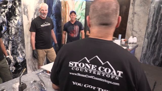 How to Create Veins in Epoxy that look like Ma﻿rble | Stone Coat Countertops смотреть онлайн