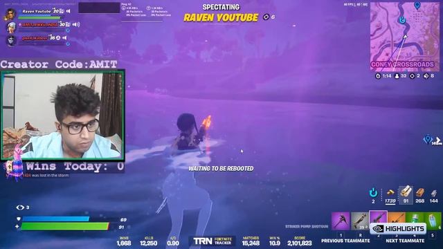 Fortnite India Live Streaming Ch 3 S 1 Nvidia 1650 Super i5 9400f AMIT_RIKKU_INDIA смотреть онлайн