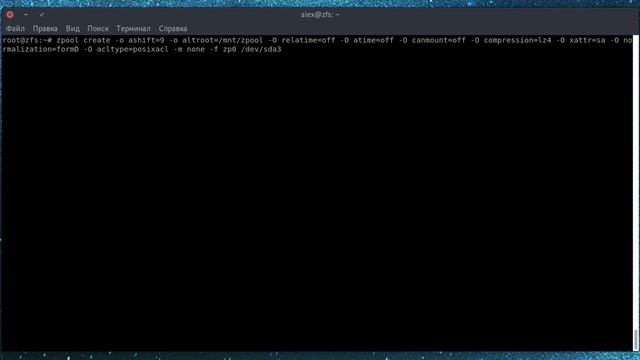 Установка Debian10 на ZFS 0.8 смотреть онлайн