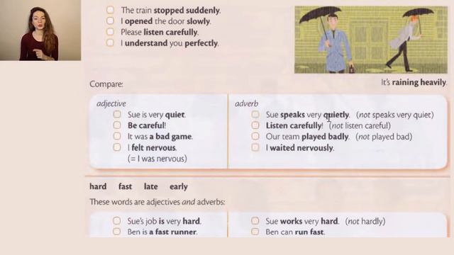 Essential Grammar in Use | Unit 86 adverbs (наречие) смотреть онлайн