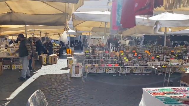 Италия сегодня Прогулка по Риму Campo dei Fiore смотреть онлайн