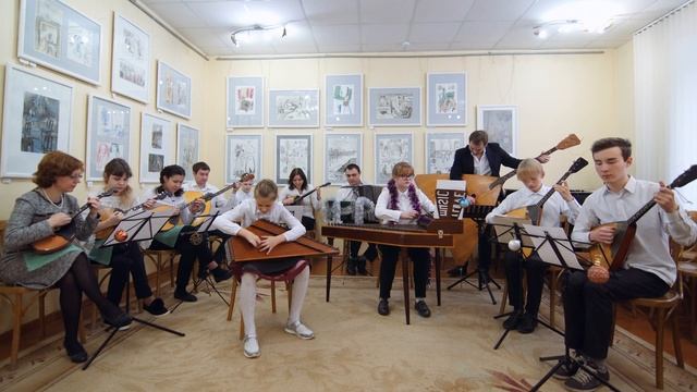 Оркестр русских народных инструментов. «На тройке» смотреть онлайн