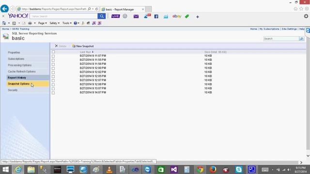SSRS 16 Snapshot and history By Bhaskar Reddy Baddam смотреть онлайн