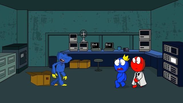 Rainbow Friends - Blue Opens The Monster Gift Box|| Roblox Rainbow Friends Animation смотреть онлайн