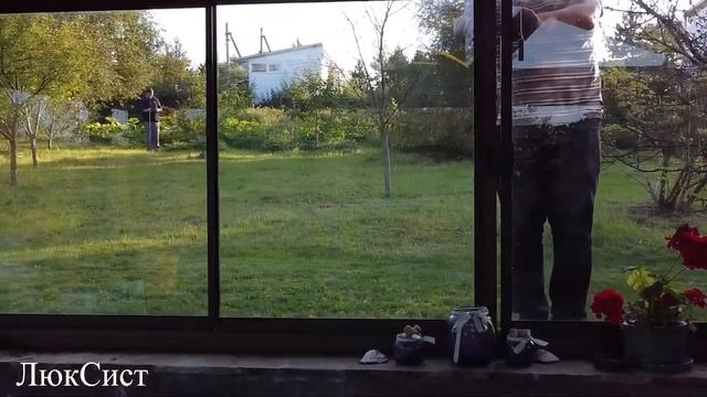 Остекление беседки лучшей финской раздвижной системой ЛюкСист смотреть онлайн