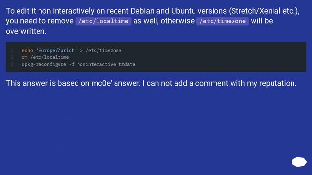 How do I permanently reset the time zone in Debian? смотреть онлайн
