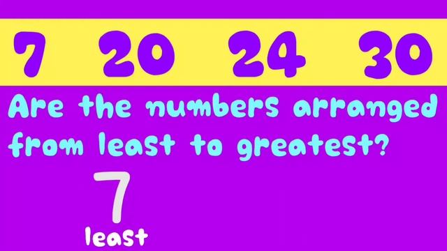 Arranging Numbers ( LEAST TO GREATEST ) Preschool смотреть онлайн