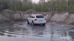 Порше Кайен - оффроад-тест грязевой резины Ginell GN3000