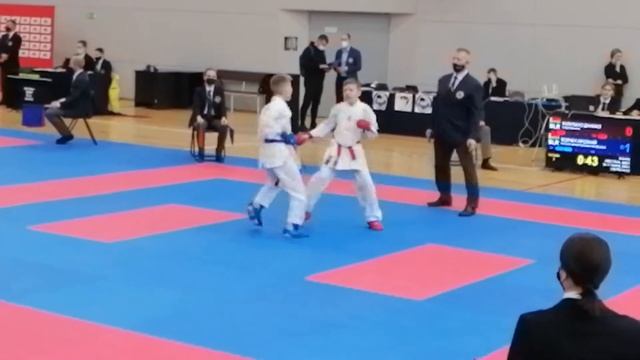 Волчек Арсений СК Эверест ПЕРВЕНСТВО БЕЛАРУСИ ПО КАРАТЭ 2021 ГОДА - 2021-12-04 10-11 лет -45 кг смотреть онлайн