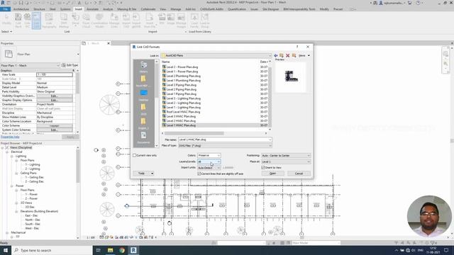 Revit MEP Tutorial 12 : Link AutoCAD file to Revit смотреть онлайн