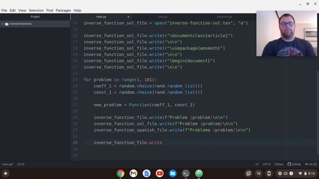 Inverse Function Problems Automated with Python, Markdown, and LaTeX (English / Spanish) смотреть онлайн