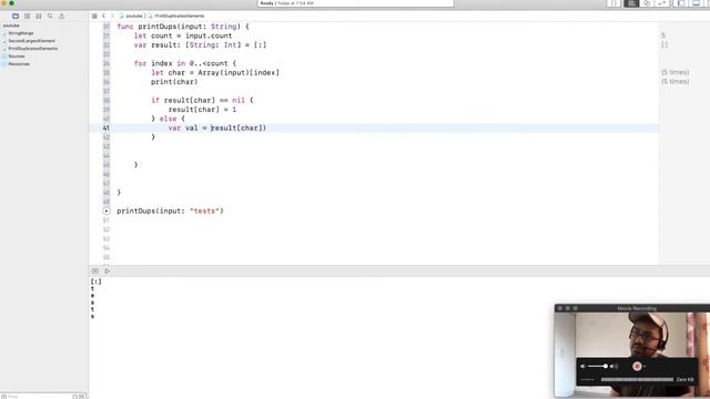 Print all the Duplicates in the Input String || SWIFT смотреть онлайн