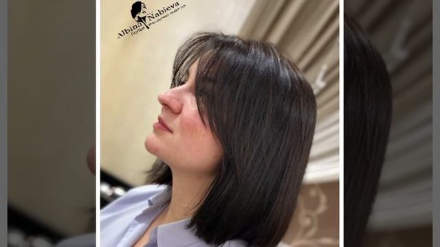 Окрашивание шоколад и стрижка каре смотреть онлайн