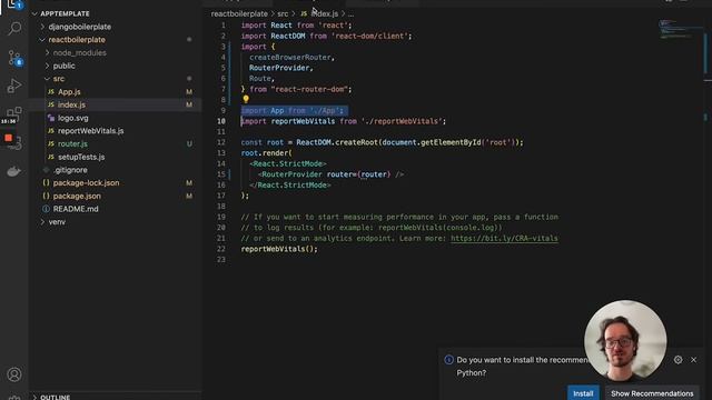 Building a React & Django app | Part 5 | Creating a react app, making API requests, fixing CORS смотреть онлайн