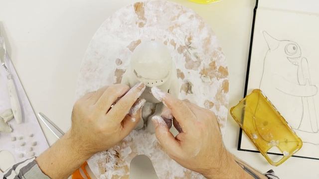 How to create an easy air dry clay phone holder смотреть онлайн