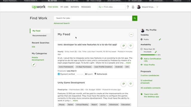 Upwork для новичков, работа на фрилансе для junior разработчика смотреть онлайн