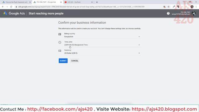 Create Google Keyword Planner Account 2020 ( Bangla ) ।। Keyword Planner Problem Solve смотреть онлайн