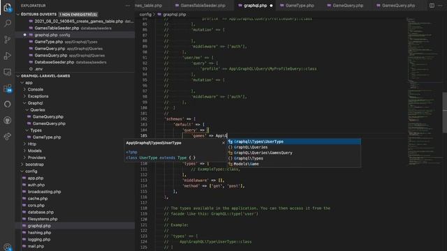 Laravel/Graphql 02: Définition d'un Type et première Query смотреть онлайн
