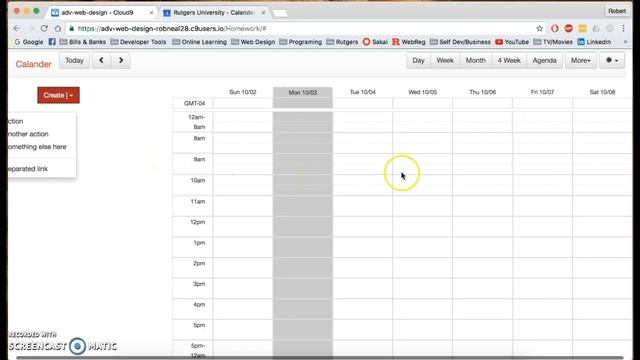 Bootstrap Grid Google Calendar - Advanced Web - Assignment 1 смотреть онлайн